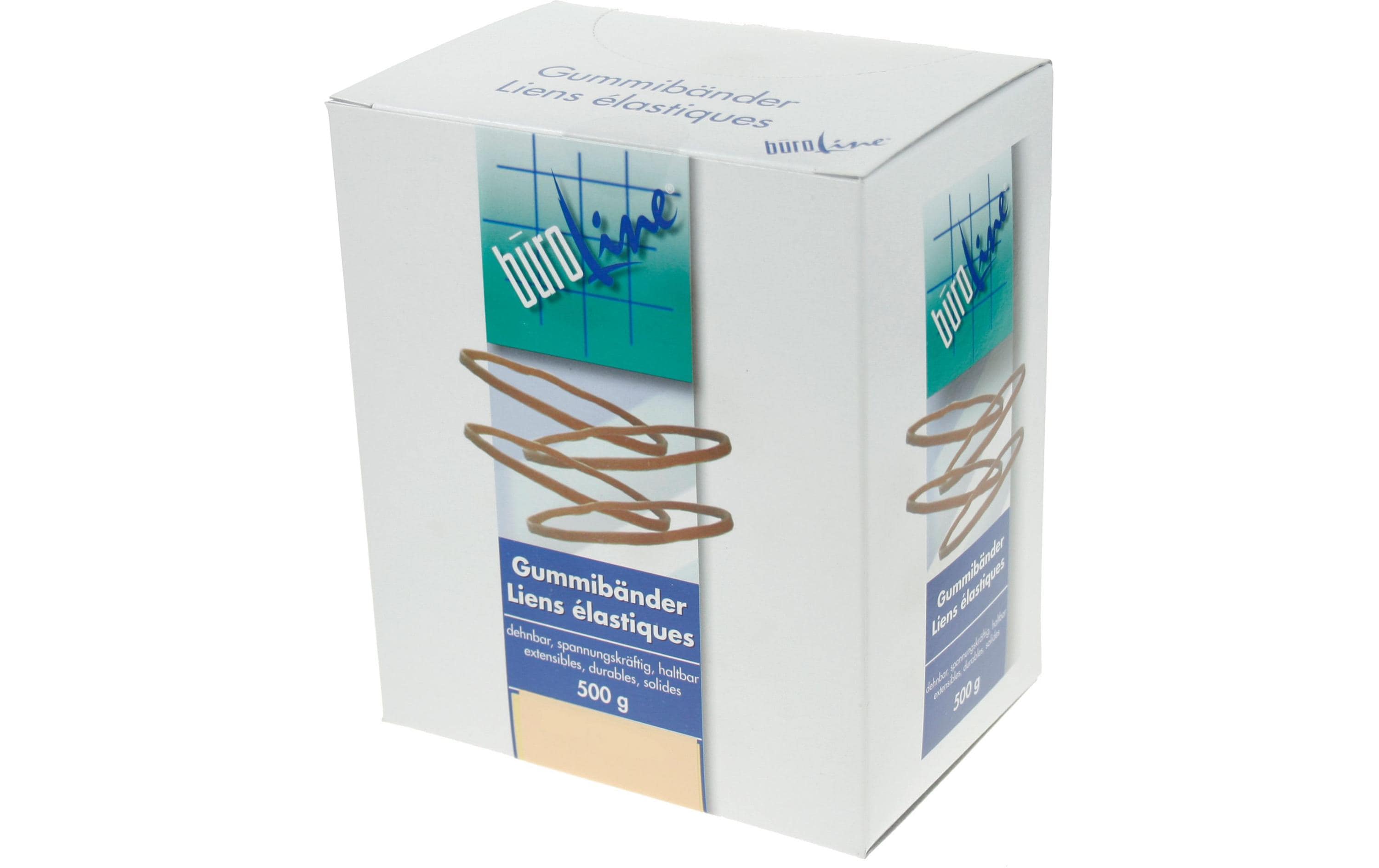 Büroline Gummibänder 1.3 mm x 60 mm braun ø  40mm, 500 g,  1840 Stück