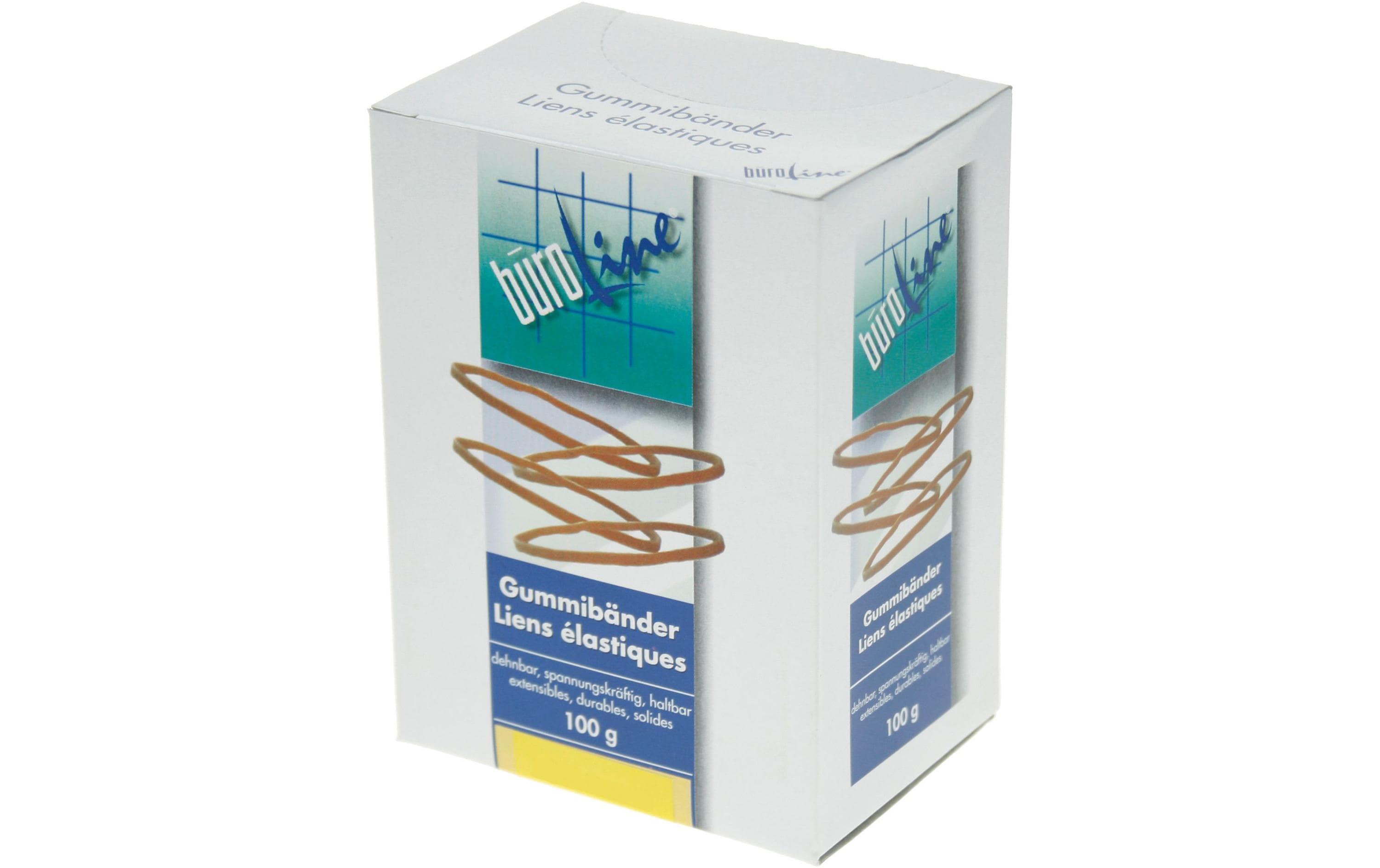 Büroline Gummibänder 3 mm x 50 mm braun ø  30mm, 100 g, 210 Stück
