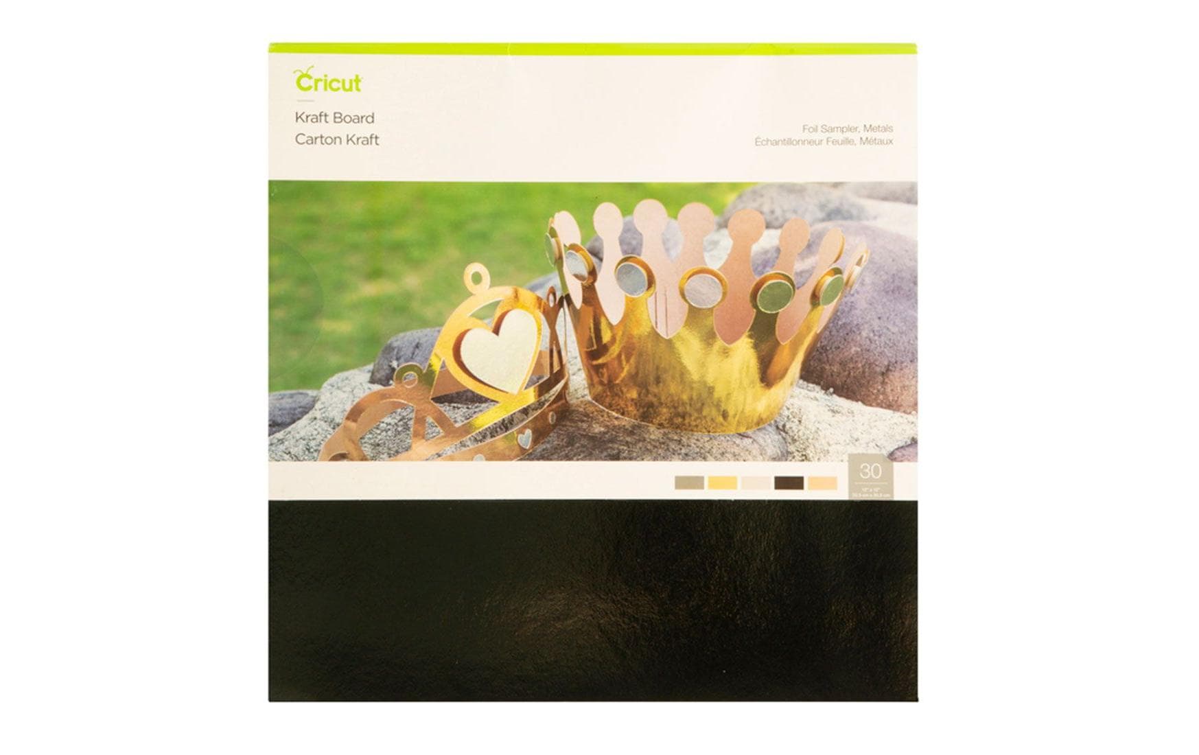 Cricut Krafboard Metallic 30.5 x 30.5 cm, 30 Blatt