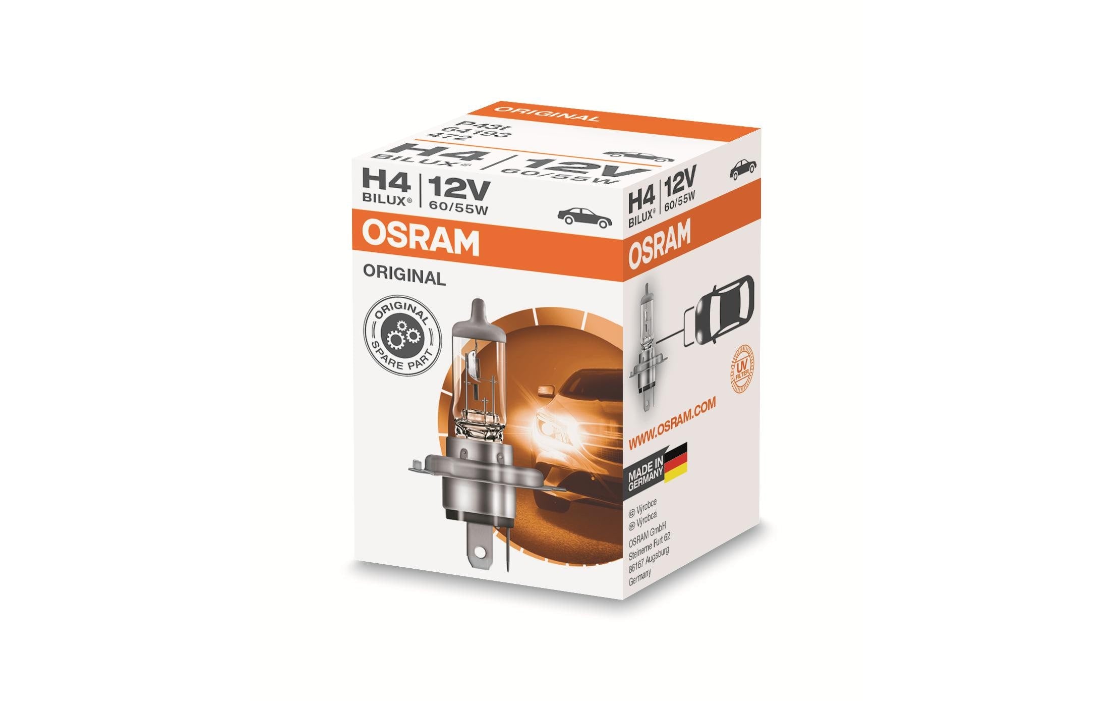 OSRAM H4 12V P43t