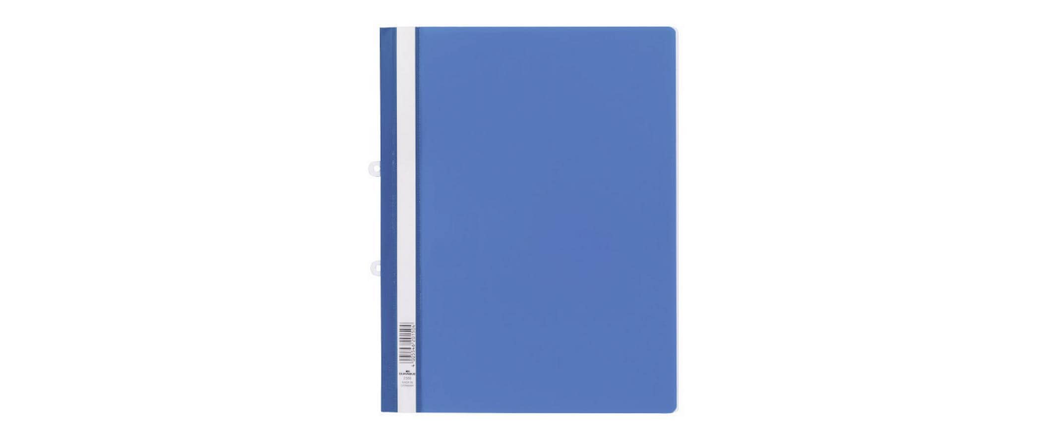 Durable Schnellheft A4 mit Abheftschieber 1 Stück, Farbe: Blau, PP