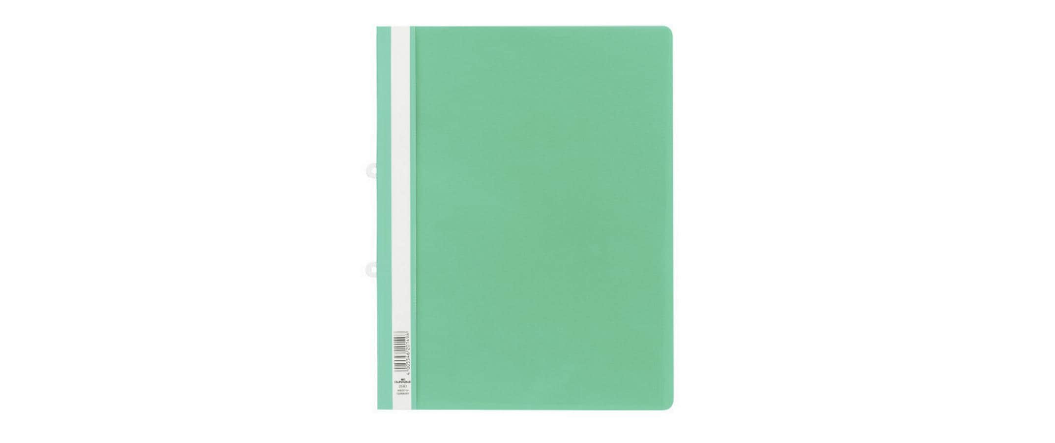 Durable Schnellheft A4 mit Abheftschieber 1 Stück, Farbe: Grün, PP