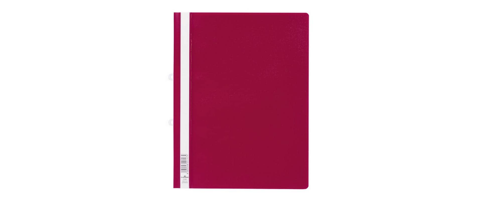 Durable Schnellheft A4 mit Abheftschieber 1 Stück, Farbe: Rot, PP