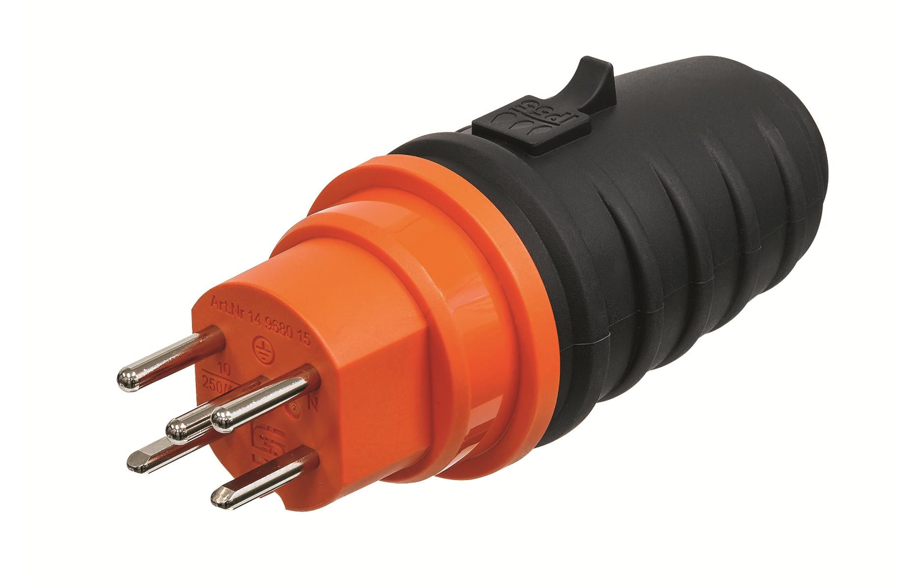 STEFFEN STEKO TPE-Stecker T15 IP55 grau/orange
