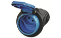 STEFFEN STEKO TPE-Kupplung T13 IP55 grau/hellblau, mit Verschlussdeckel, IP55