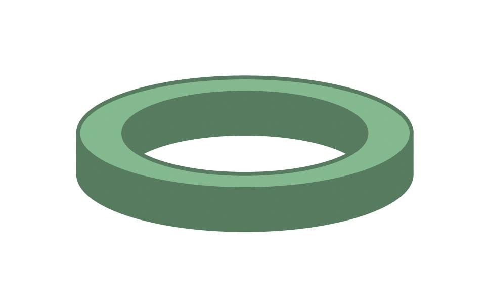 mateu Raccord-Dichtungen 1/2"Tesnit /  zu 10 Stk.
