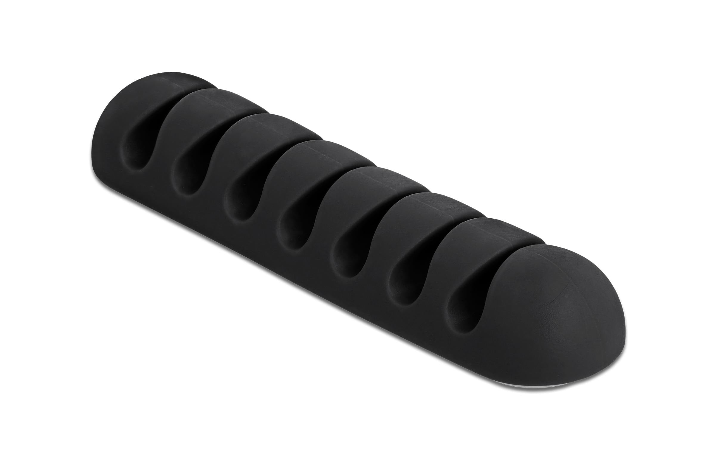 Delock Kabelhalter, TPR, selbstkl. 6 Stück, schwarz, D. 4 mm