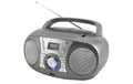 Soundmaster SCD1800TI, DAB+ Boombox, grau DAB+/UKW Digitalradio, CD/MP3, BT, USB