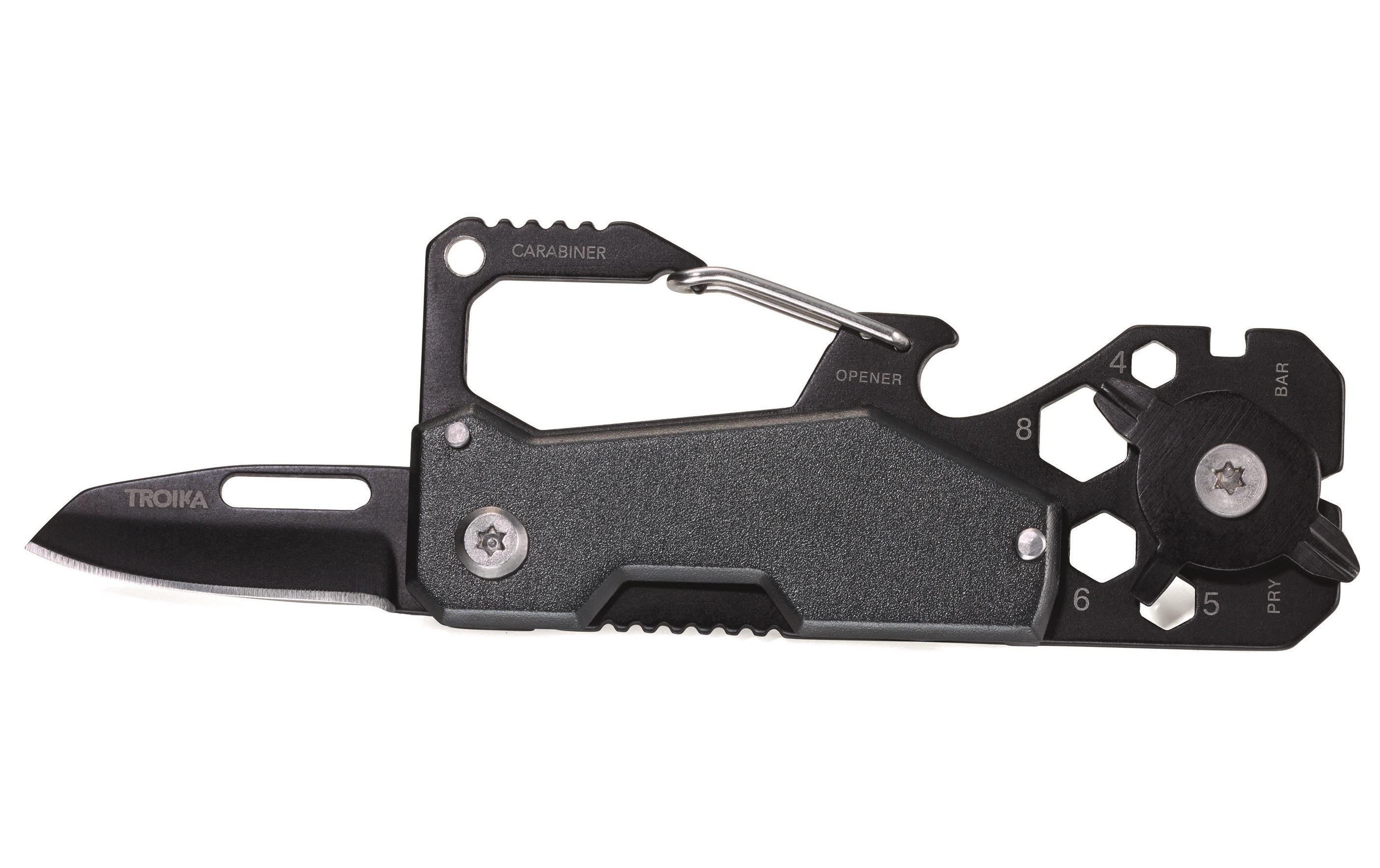 TROIKA Toolinator Mini Werkzeug 10 Funktionen, schwarz