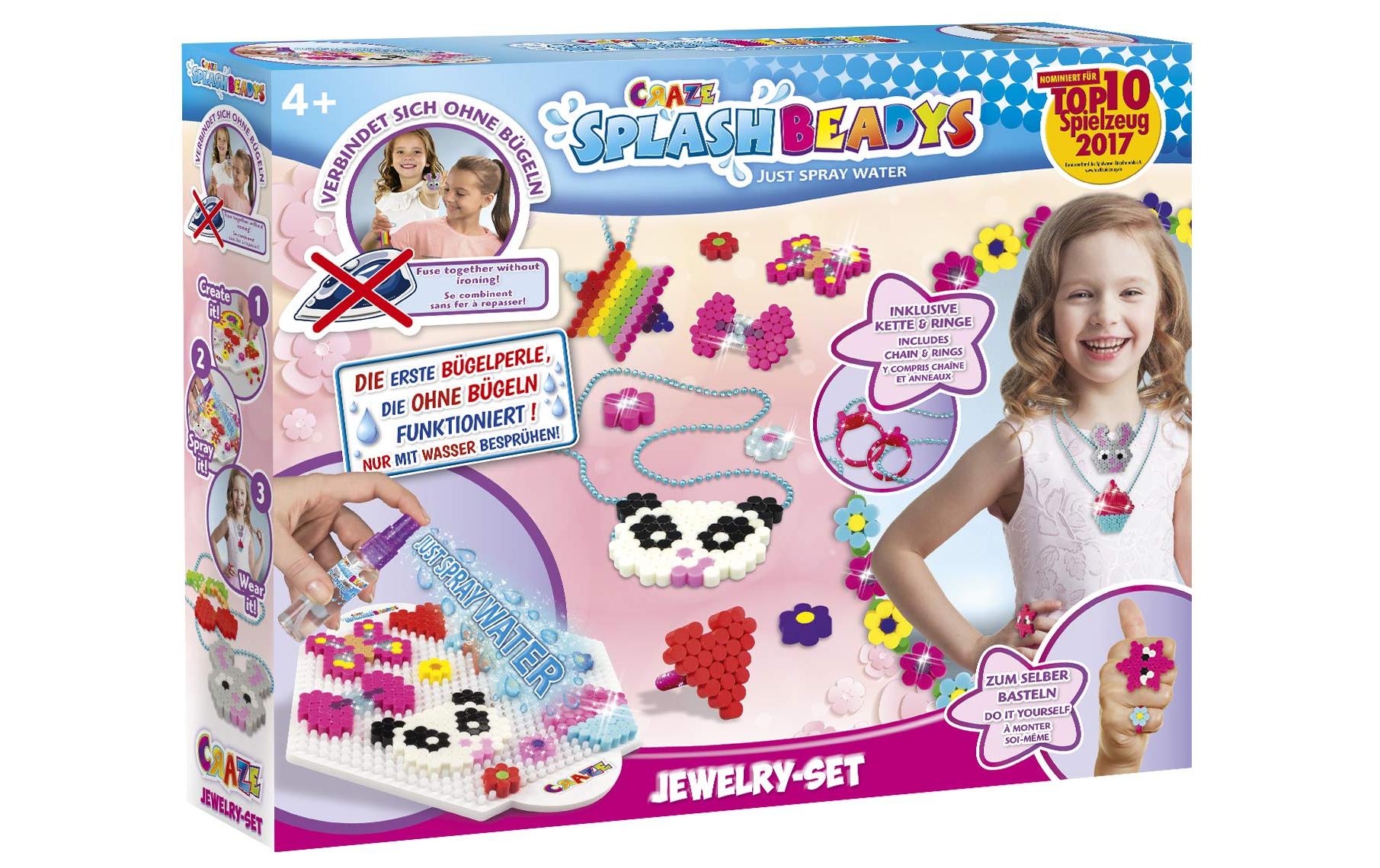 CRAZE Splash Beadys Playset Jewelry, ab 4J