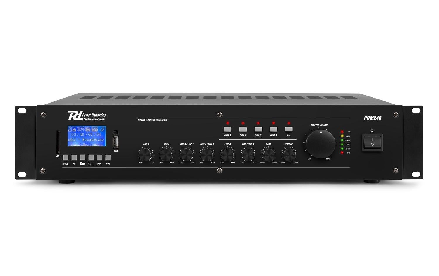 Power Dynamics PRM240 100V Mixer-Verstärker 240W