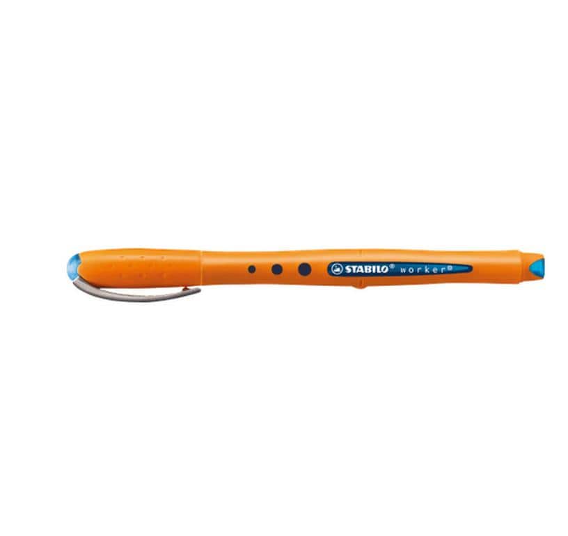 STABILO Worker+ 0.5mm Rollerball blau