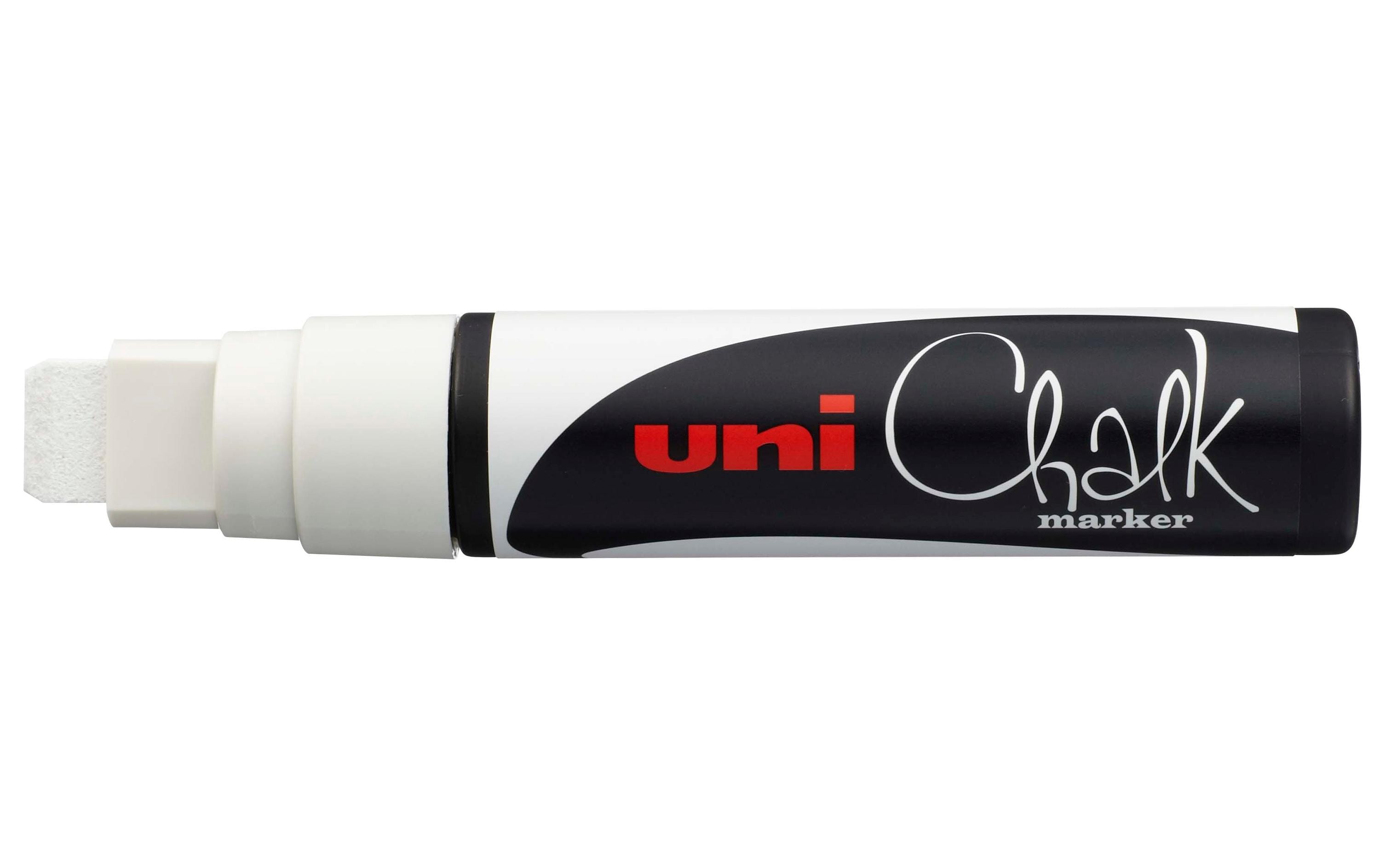 UNI CHALK Kreidemarker PWE-17K Rechtspitze 15mm, weiss