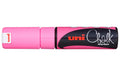 UNI CHALK Kreidemarker PWE-8K Keilspitze 8mm, rosa fluo