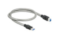 Delock USB3.2 Kabel, 50cm, A-B, Metalmantel USB3.2 Gen1, 5Gbps