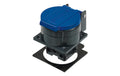 Steffen Einbausteckdose T23 IP55 grau/blau mit Deckel