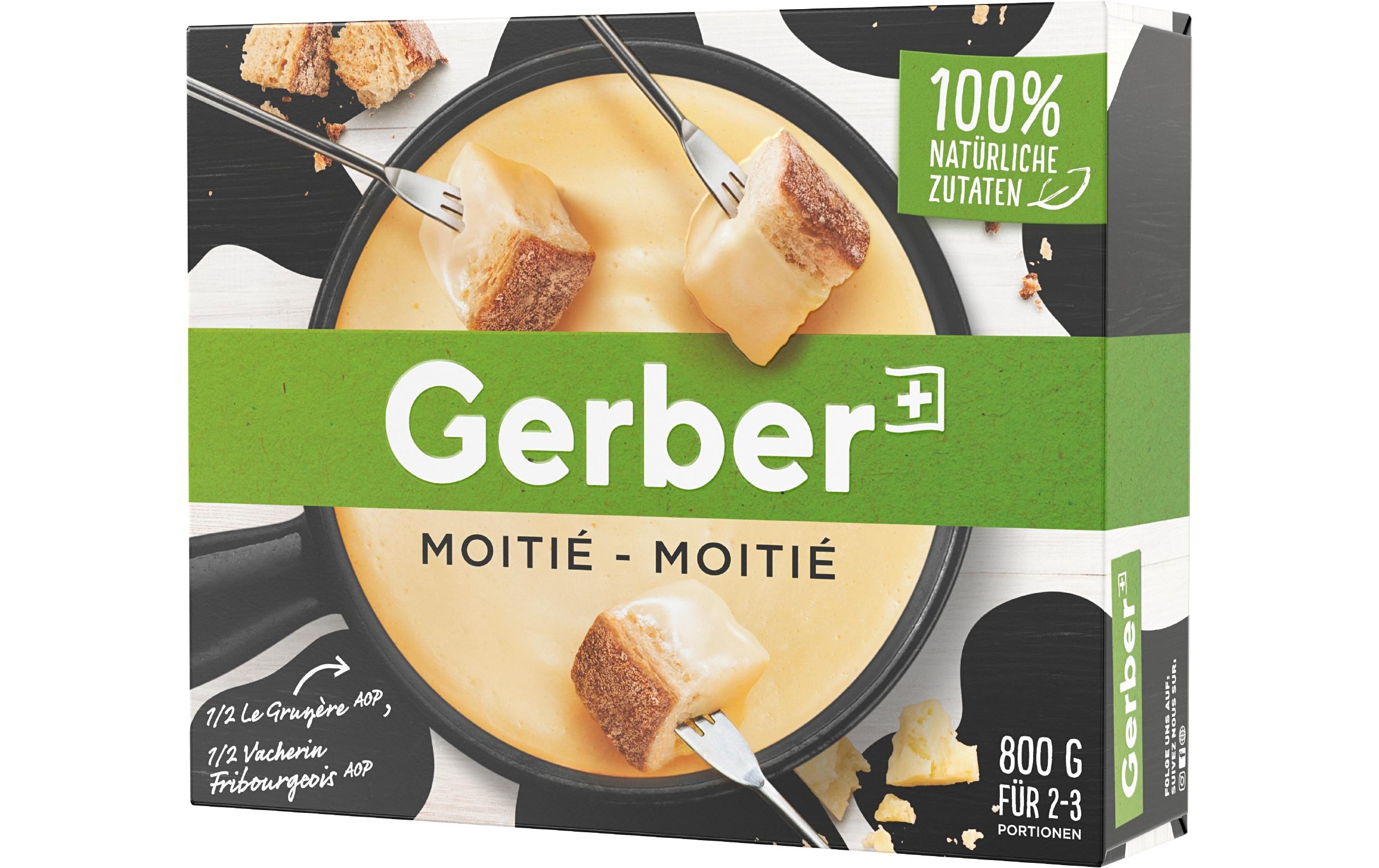 Fondue Gerber moitié-moitié 800g