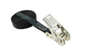 Umreifungsgurt 20mm, L:4.00m, einteilig LC 600 daN, Ratsche, Schwarz