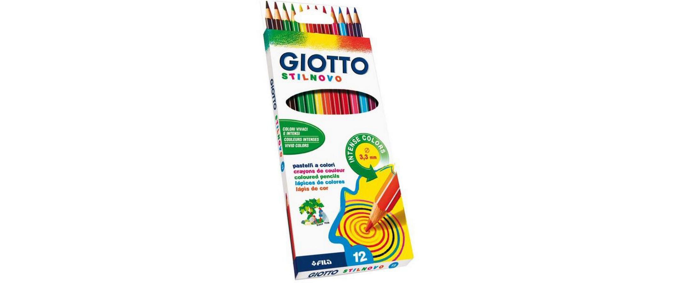 Giotto Farbstifte Stilnovo Kartonbox 12 Stück