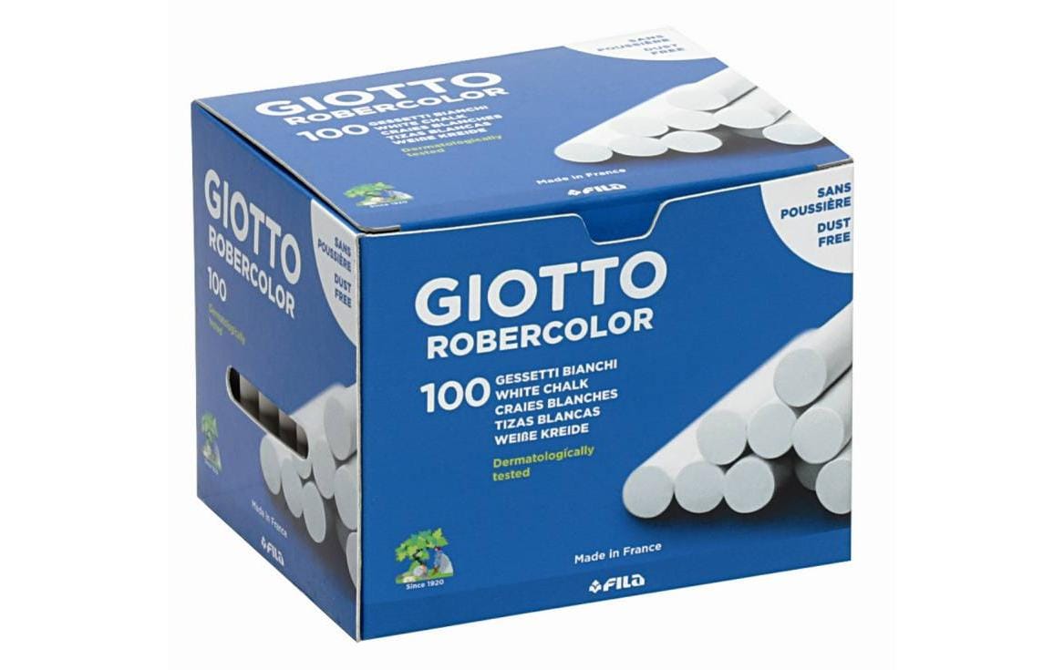 Giotto Wandtafelkreide 100 Stück weiss