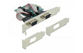 Delock 90007 PCI Express Karte 2 x Seriell, 2x RS-232, 921.6 Kbps, LP