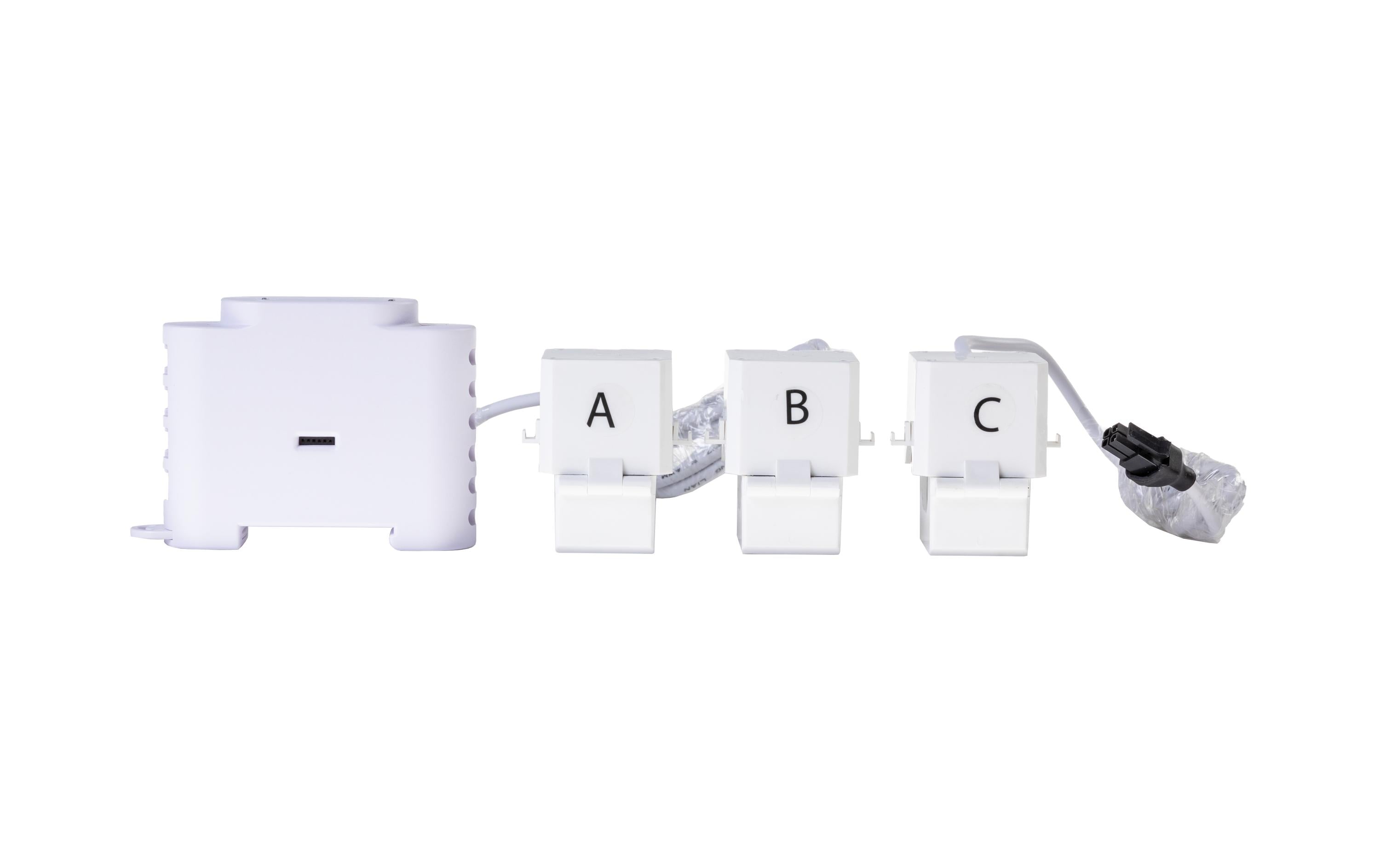 Shelly 3EM WiFi-Energy Meter 3-Phasen WLAN Leistungsmessgerät, 3x SCCT