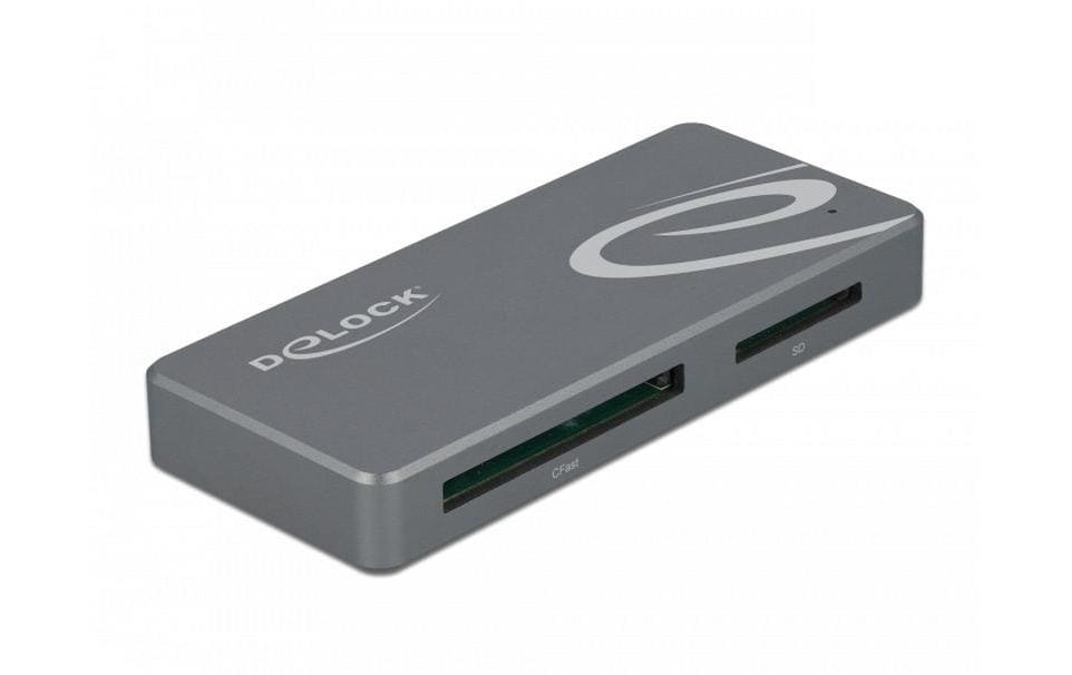 Delock USB 3.0 Card Reader CF u. SD USB Typ-C/Typ-A Port
