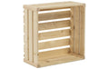Holz Zollhaus B 1/2 CH-Holzharasse, Natur 35 x 35 x 16 cm, Fichte/Tanne/Buche