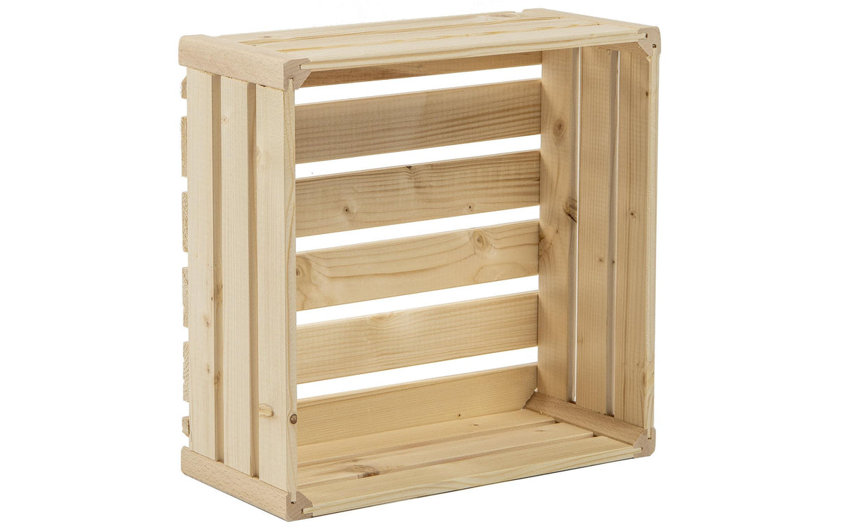 Holz Zollhaus B 1/2 CH-Holzharasse, Natur 35 x 35 x 16 cm, Fichte/Tanne/Buche