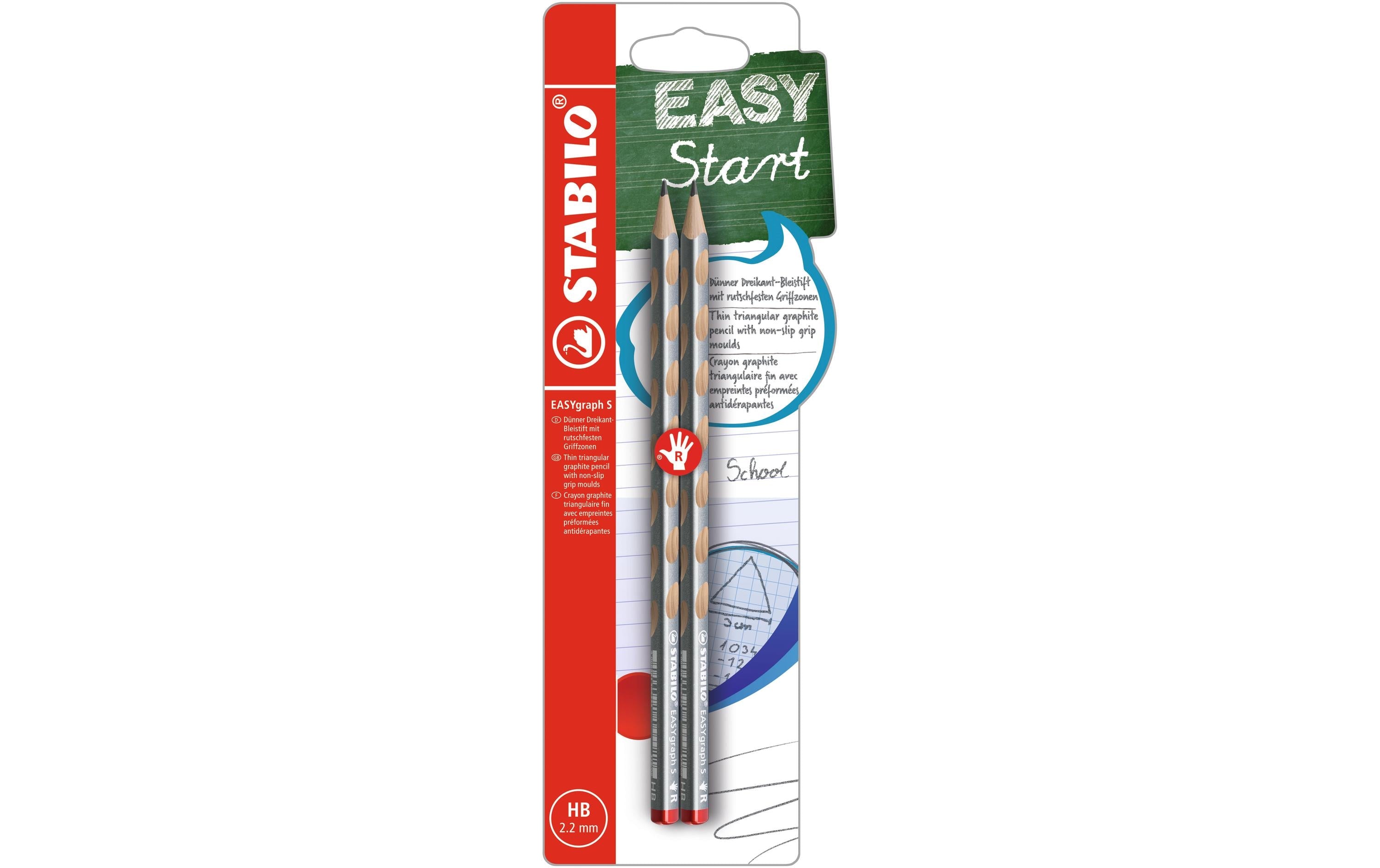EASYgraph S Metallic Edition R Bleistift silber, 2er Blister