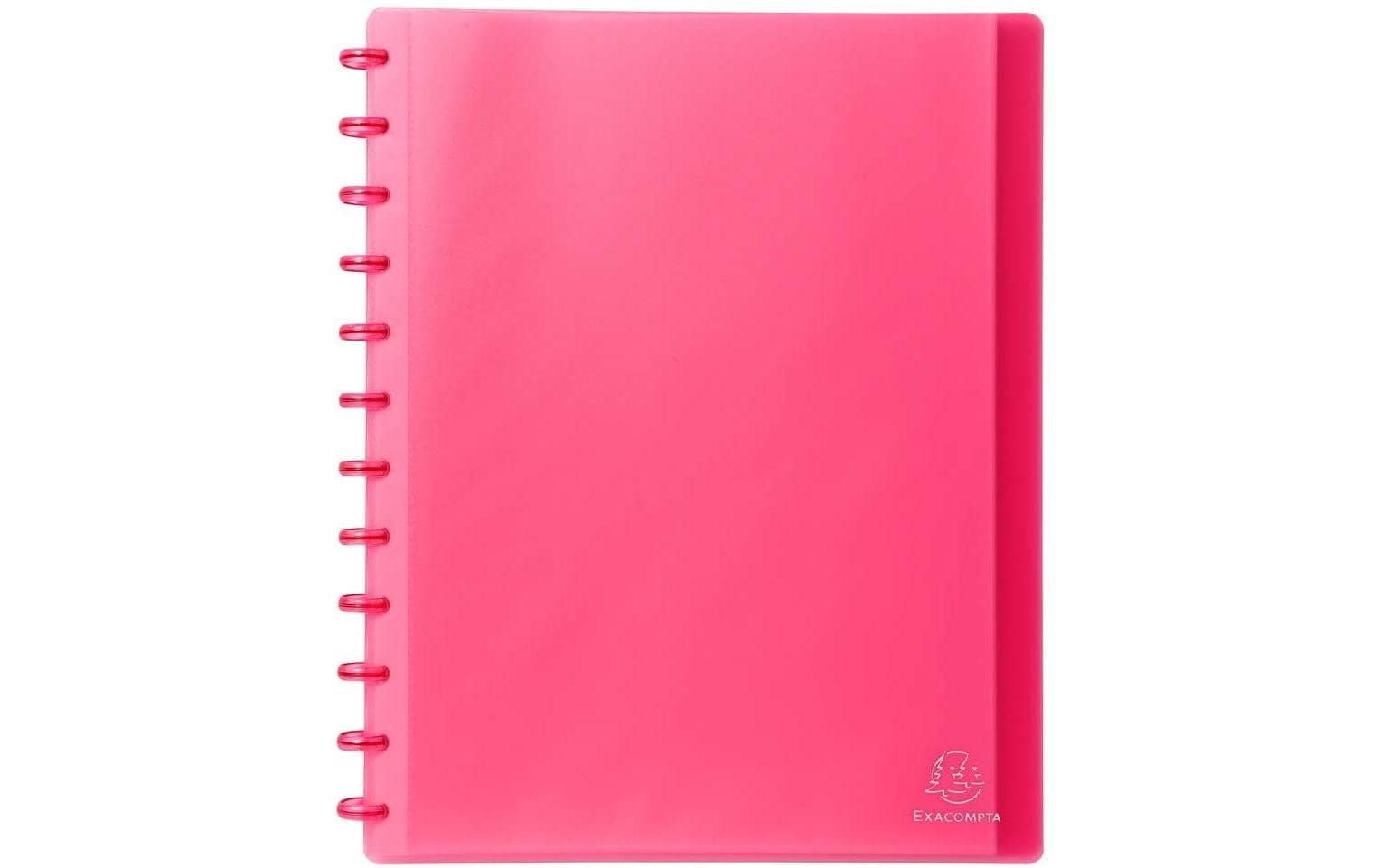 Exacompta Sichtbuch A4 Rot/Transparent 30 Hüllen herausnehmbar, Polypropylen