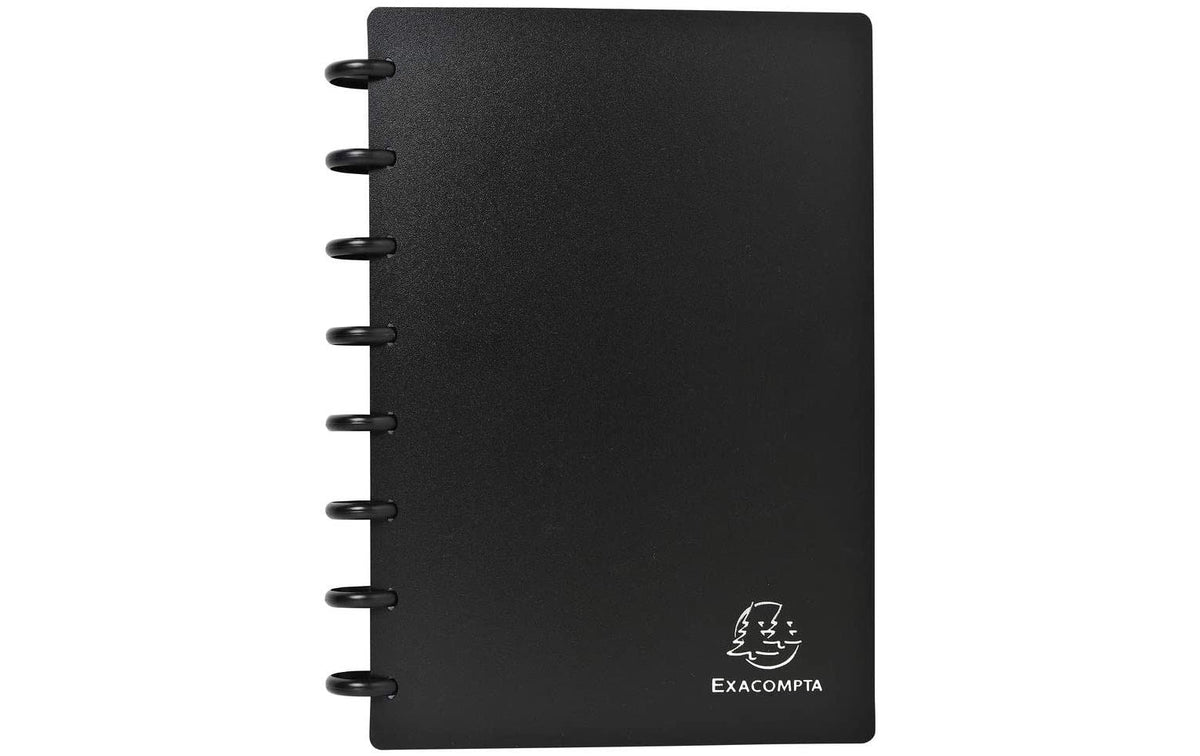Exacompta Visitenkartenbuch A5 20 Hüllen für120 Visitenkarten, Register