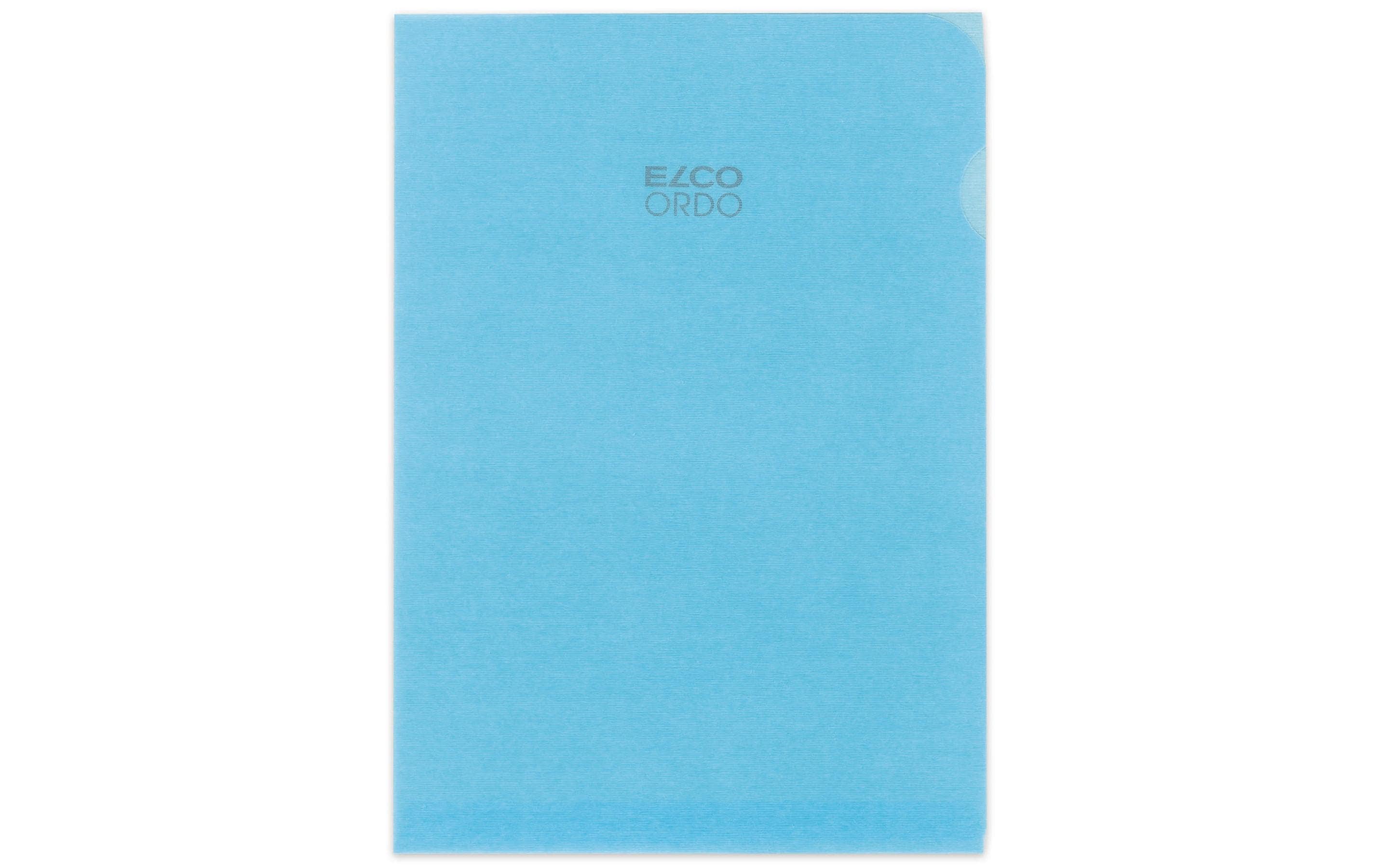 Elco Sichtmappe Ordo transparent, blau Packung à 100 Stück