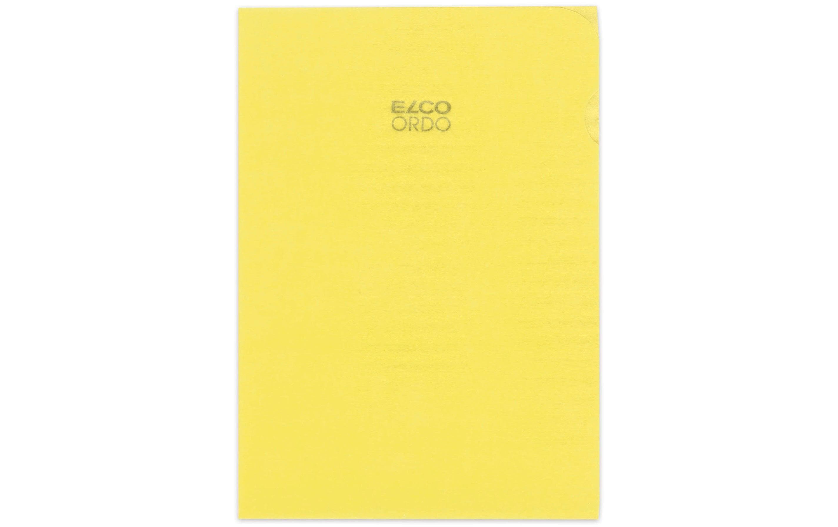 Elco Sichtmappe Ordo transparent, gelb Packung à 100 Stück