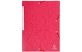 Exacompta Gummibandmappe A4 Maxi Rot 425 g/m²,3 Klappen,B 3.5cm,300 Blatt,Karton