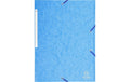 Exacompta Gummibandmappe A4 Maxi Türkis 425 g/m²,3 Klappen,B 3.5cm,300 Blatt,Karton