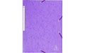 Exacompta Gummibandmappe A4 Maxi Violett 425 g/m²,3 Klappen,B 3.5cm,300 Blatt,Karton