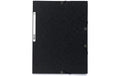 Exacompta Gummibandmappe A4 Schwarz 400 g/m²,3 Klappen,250 Blatt,Karton