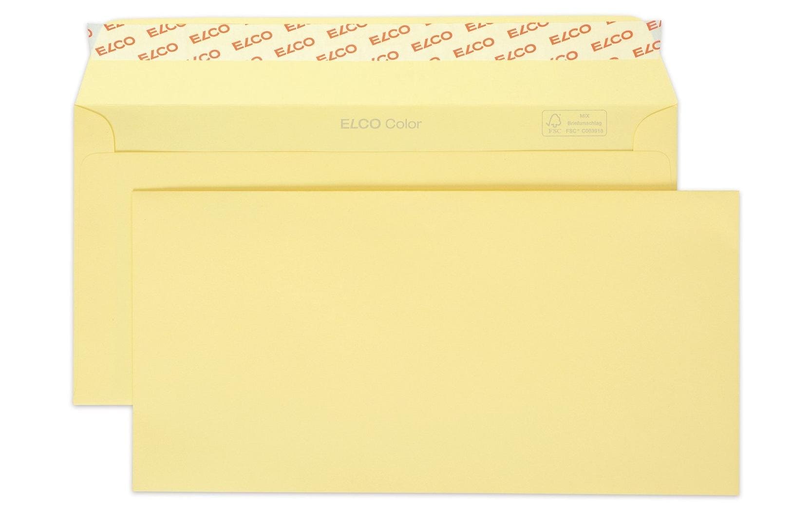 Elco Couvert Color C5/6 chamois o. Fenster 25 Stück, 100 gm2