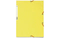 Exacompta Gummibandmappe A4 Zitrusgelb 400 g/m²,3 Klappen,250 Blatt,Karton