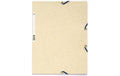 Exacompta Gummibandmappe A4 Elfenbein 400 g/m²,3 Klappen,250 Blatt,Karton