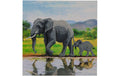 Crystal Art Card Elephant 18x18 cm
