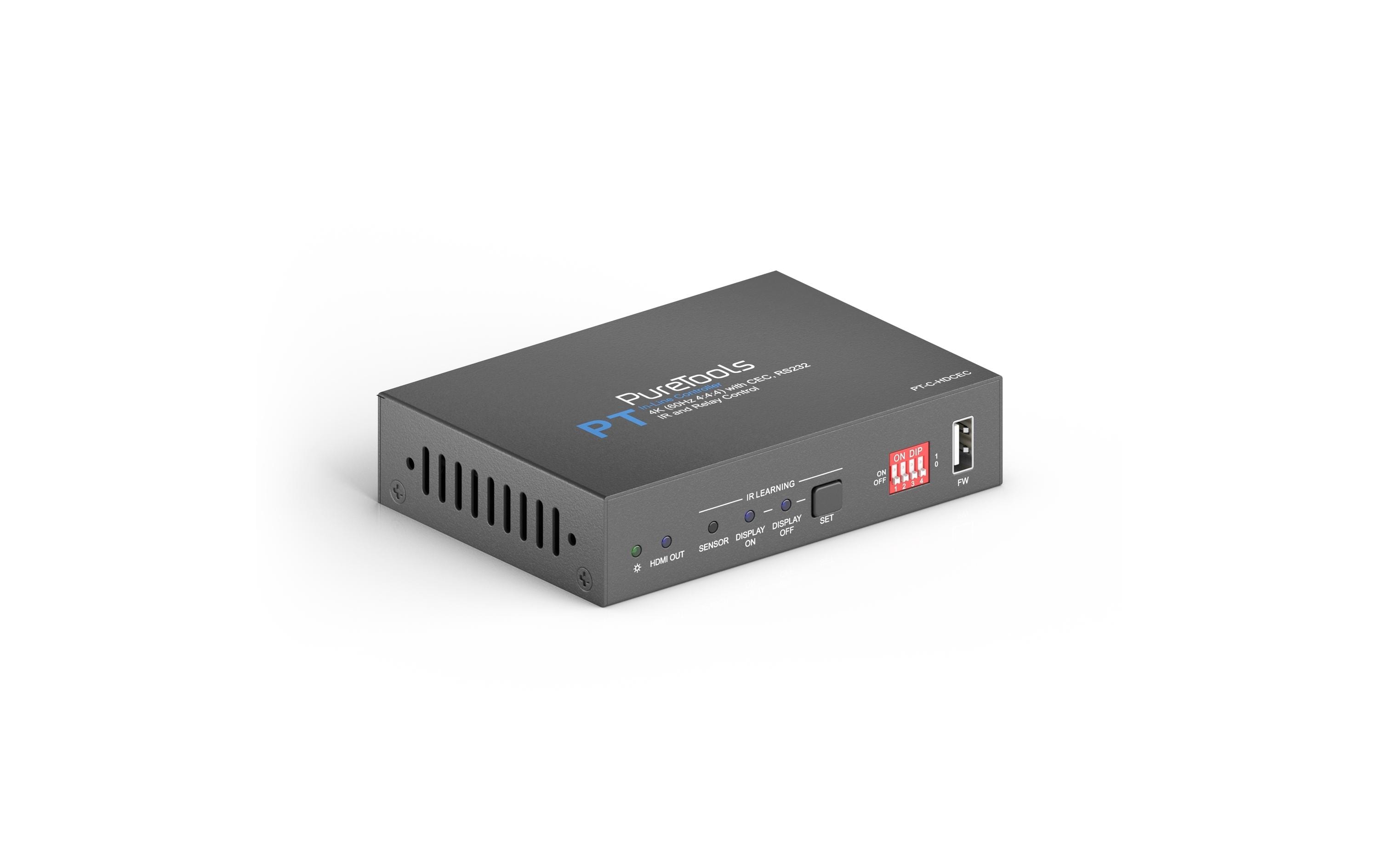 PureTools PT-C-HDCEC CEC und Relais Controller, HDMI>HDMI, 4K