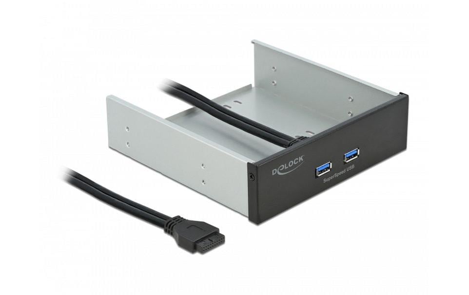 Delock 61005 USB 3.0 Hub Front Panel Pfostenbuchse, 2x USB-A
