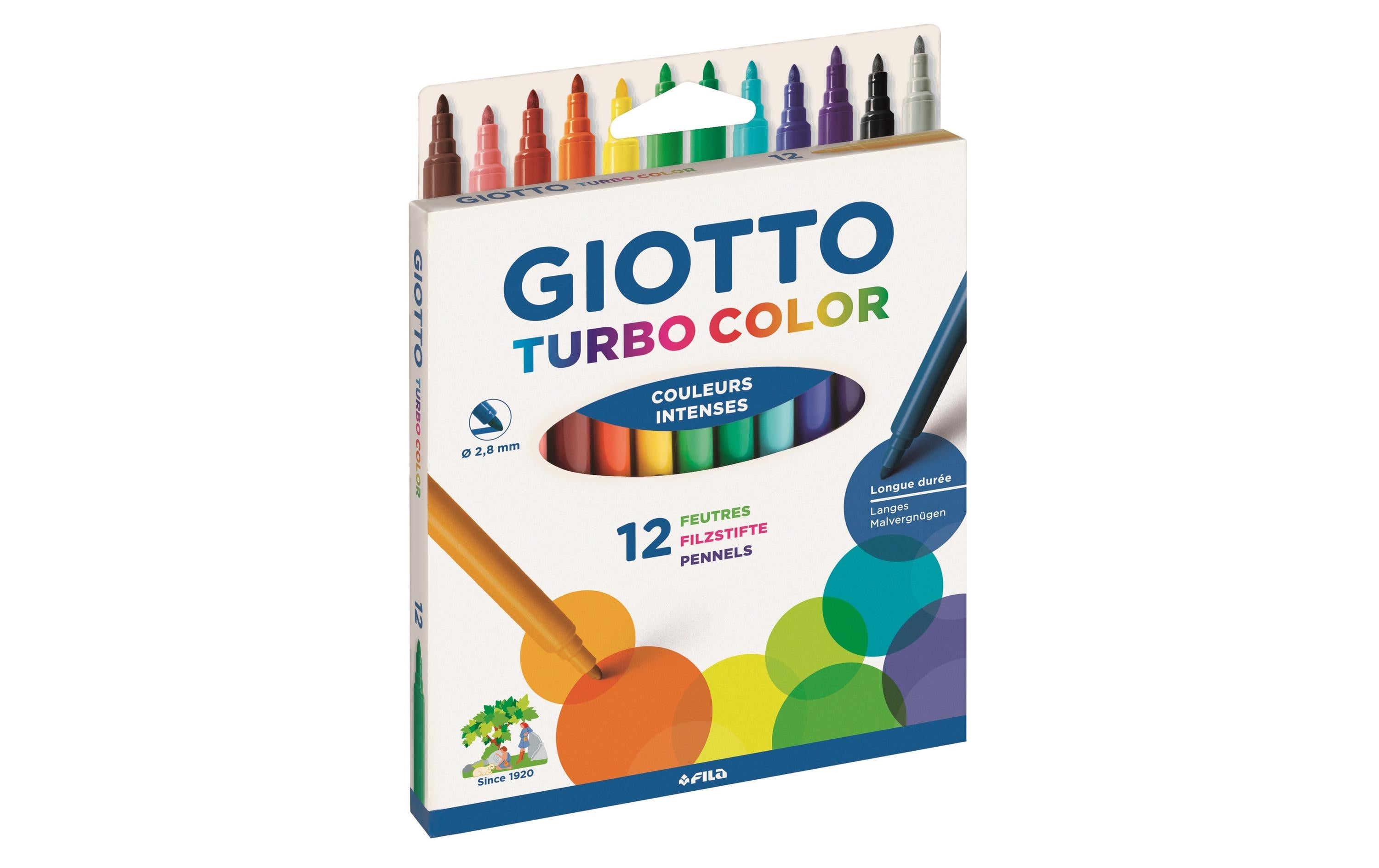 Giotto Filzstifte Turbo Color 12 Stück