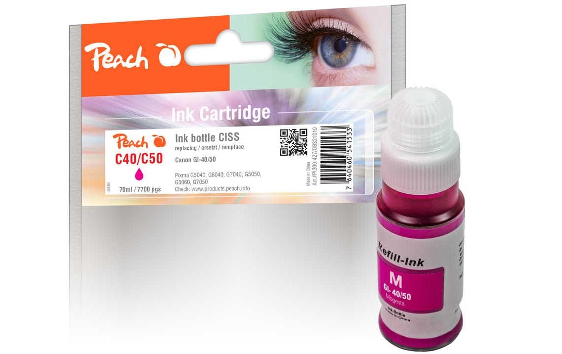 Peach Tinte Canon GI-40/50 70 ml, magenta