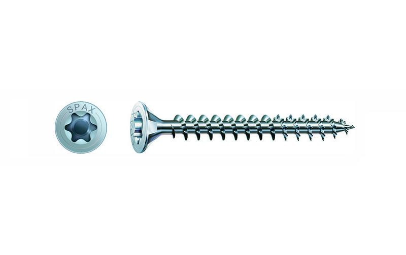 SPAX Spanplattenschrauben T30 6.0x50 mm Vollgewinde, verzinktt, 200 Stk.