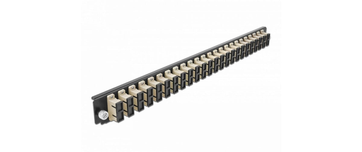 DeLock 19"Spleissbox FB 24Port SC,Duplex 19"Spleissbox-DE,1HE,Beige,482.6x44x44mm