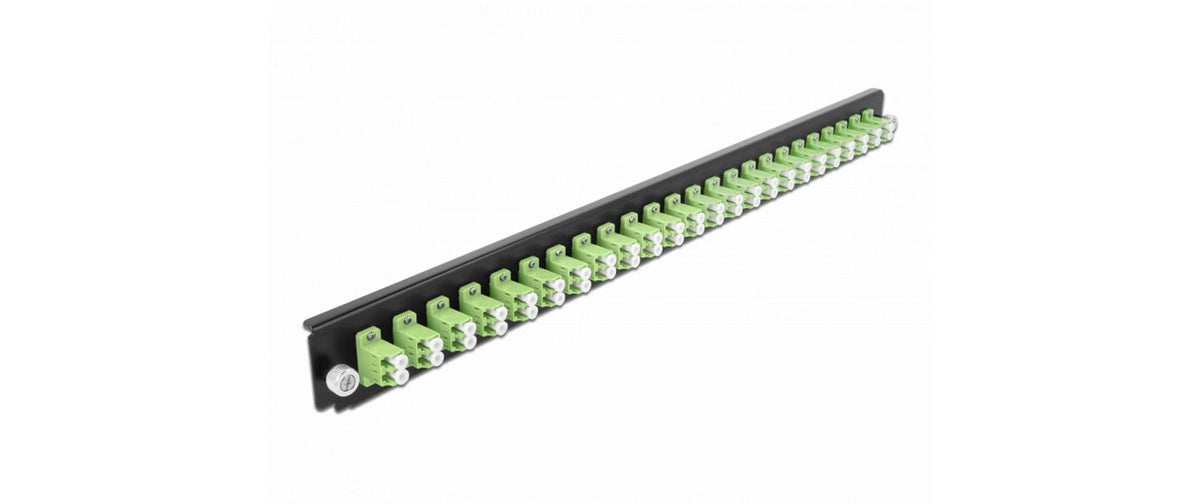DeLock 19"Spleissbox FB 24Port LC,Duplex 19"Spleissbox-DE,1HE,Lindgrün,482.6x44x44mm