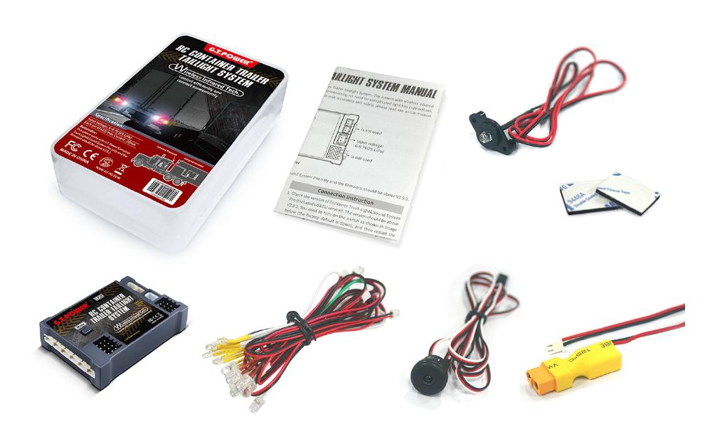 G.T. Power Container Trailer Light System kompatibel mit 164 und 172